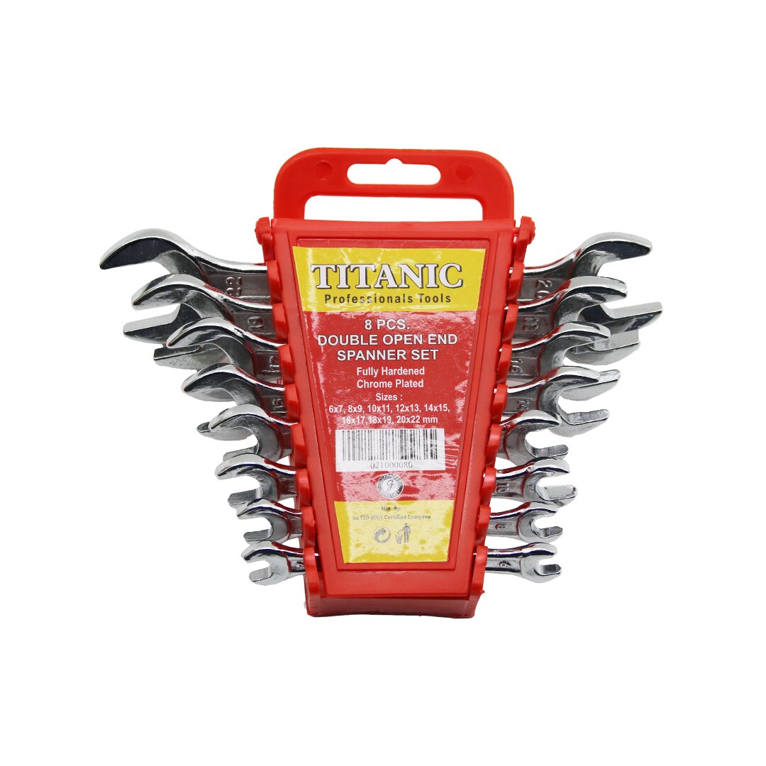 8 Pcs 6-22mm Ağzi Açik Anahtar Takimi Plasti̇k Stand Taşima Aparatli