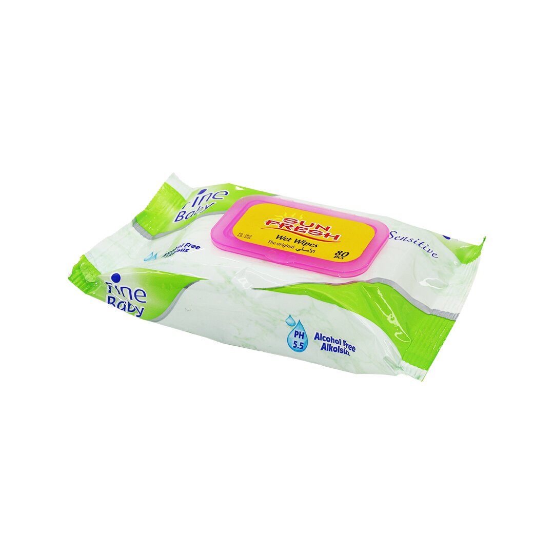 80 Pcs Sensi̇ti̇ve Islak Mendi̇l