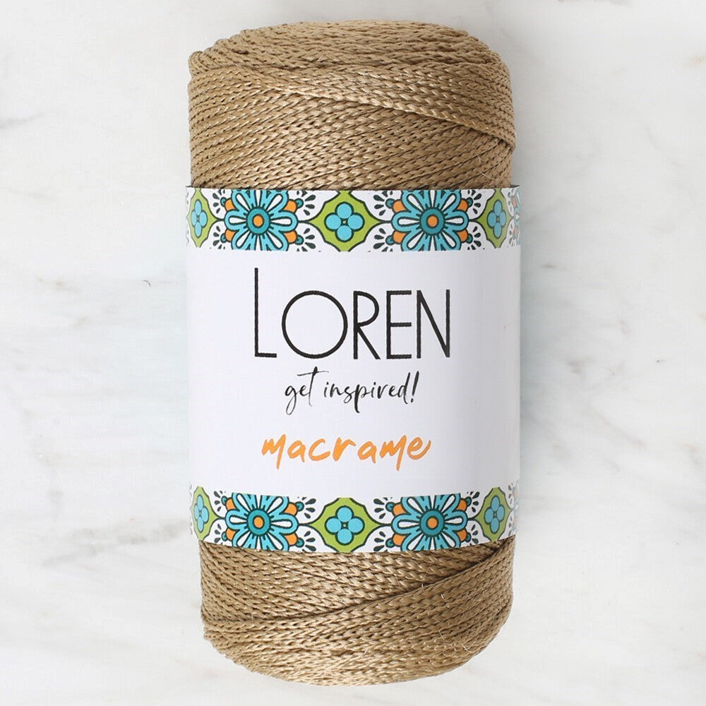 Loren Macrame Sütlü Kahve El Örgü İpi - RM 041 - 34328