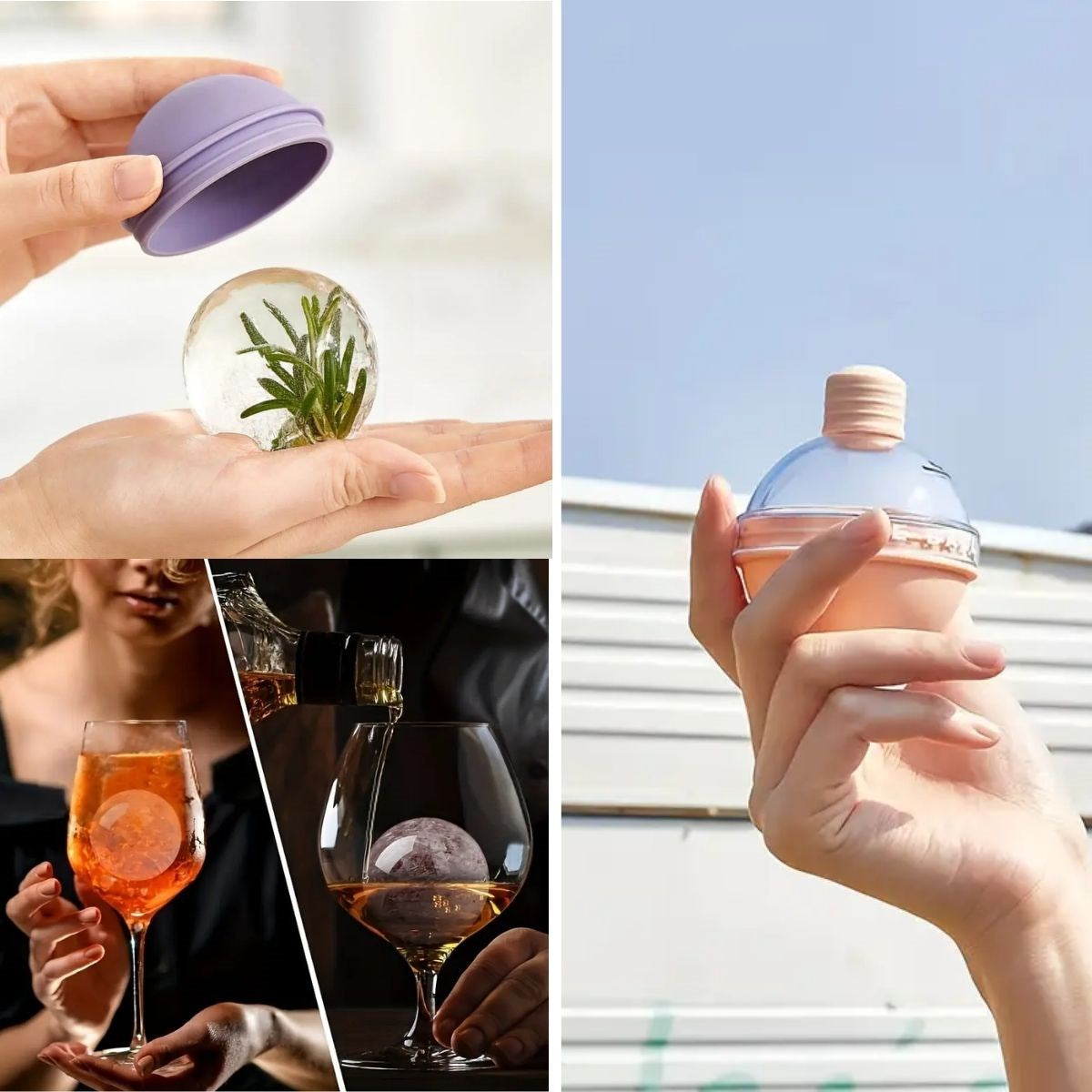 Hunili Altı Silikon Kolay Çıkabilen Büyük Boy Küre Buzluk