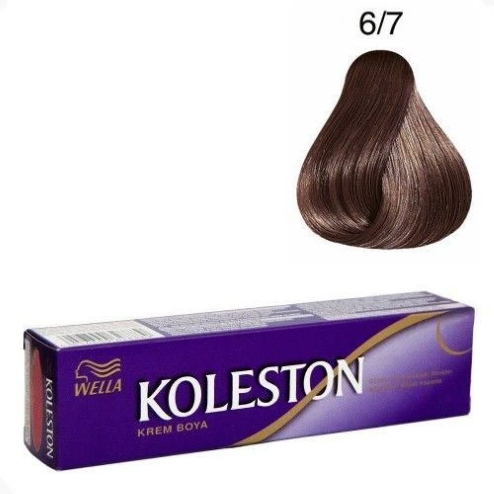 Koleston Tüp Boya  6/7 Çikolata Kahve x 4 Adet + Sıvı Oksidan 4 Adet