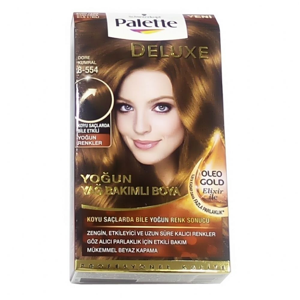 Palette Saç Boyası  8-554 Dore Kumral  x 2 Adet