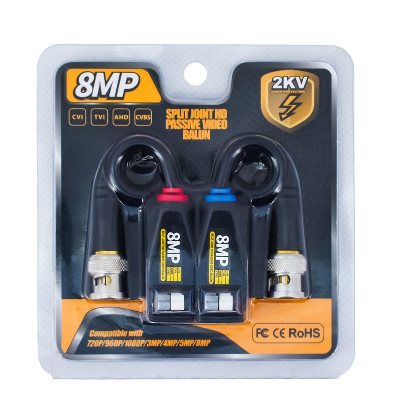 8mp 1080p 2kv 250-400 Meters HD-tvi/cvi/ahd/cvbs HD Video Balun 
