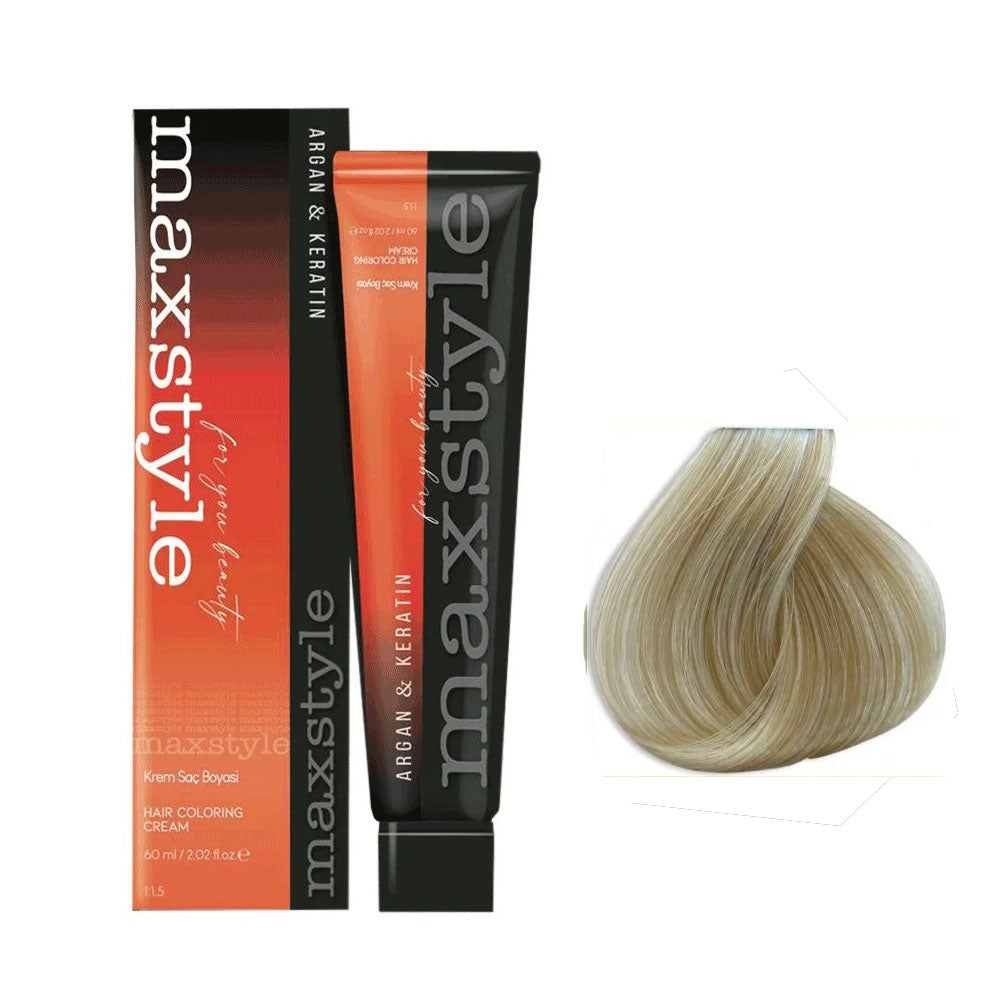 Maxstyle Argan Keratin Saç Boyası 9.1 Küllü Sarı x 2 Adet