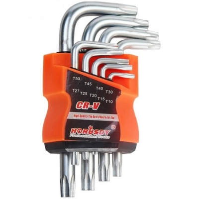9 Parça  İyi Crv Kısa Yıldız Alyan Torx Key Set