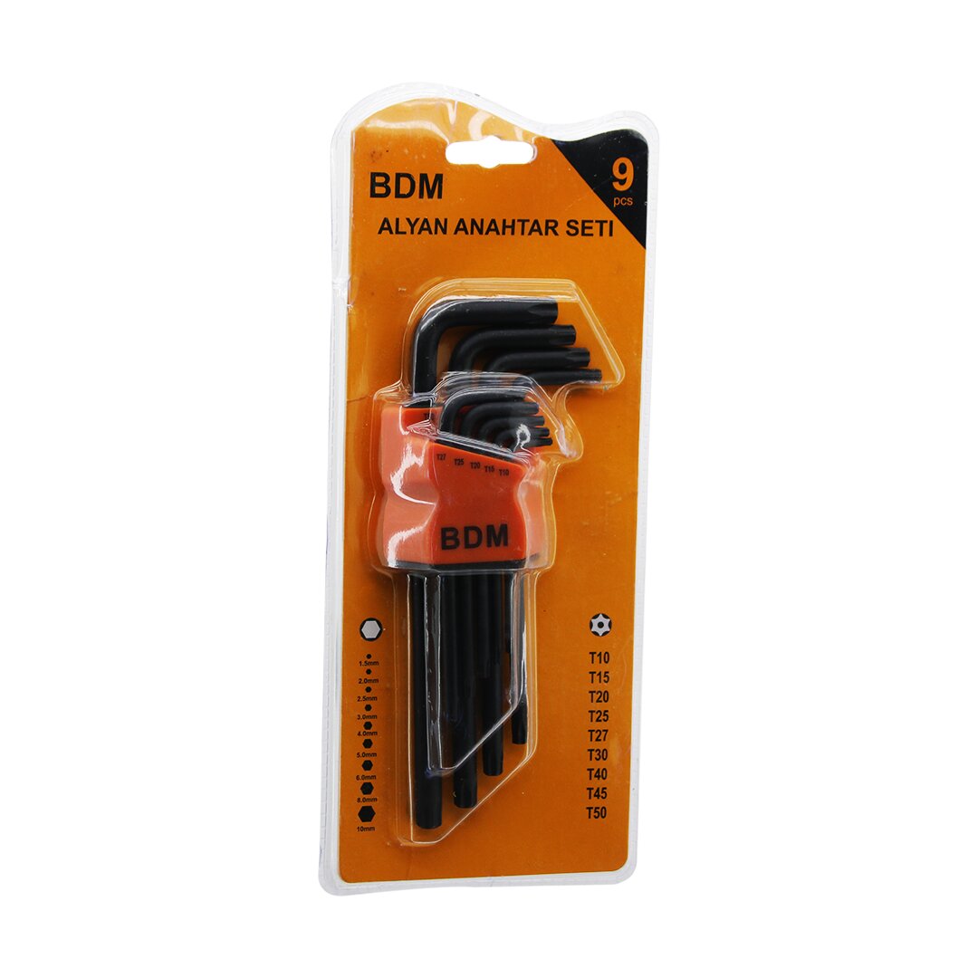 9 Pcs Si̇yah Uzun - Yildiz Alyan T-10-15-20-25-27-30-40-45-50