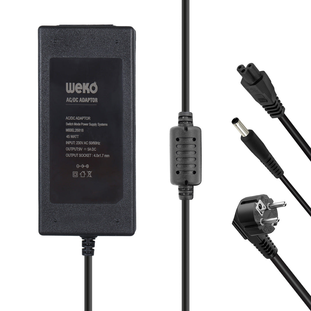 9 Volt - 5 Amper Yazar Kasa/ Pos Maki̇nesi̇ Masaüstü Adaptör 4.0*1.7 Mm Uçlu