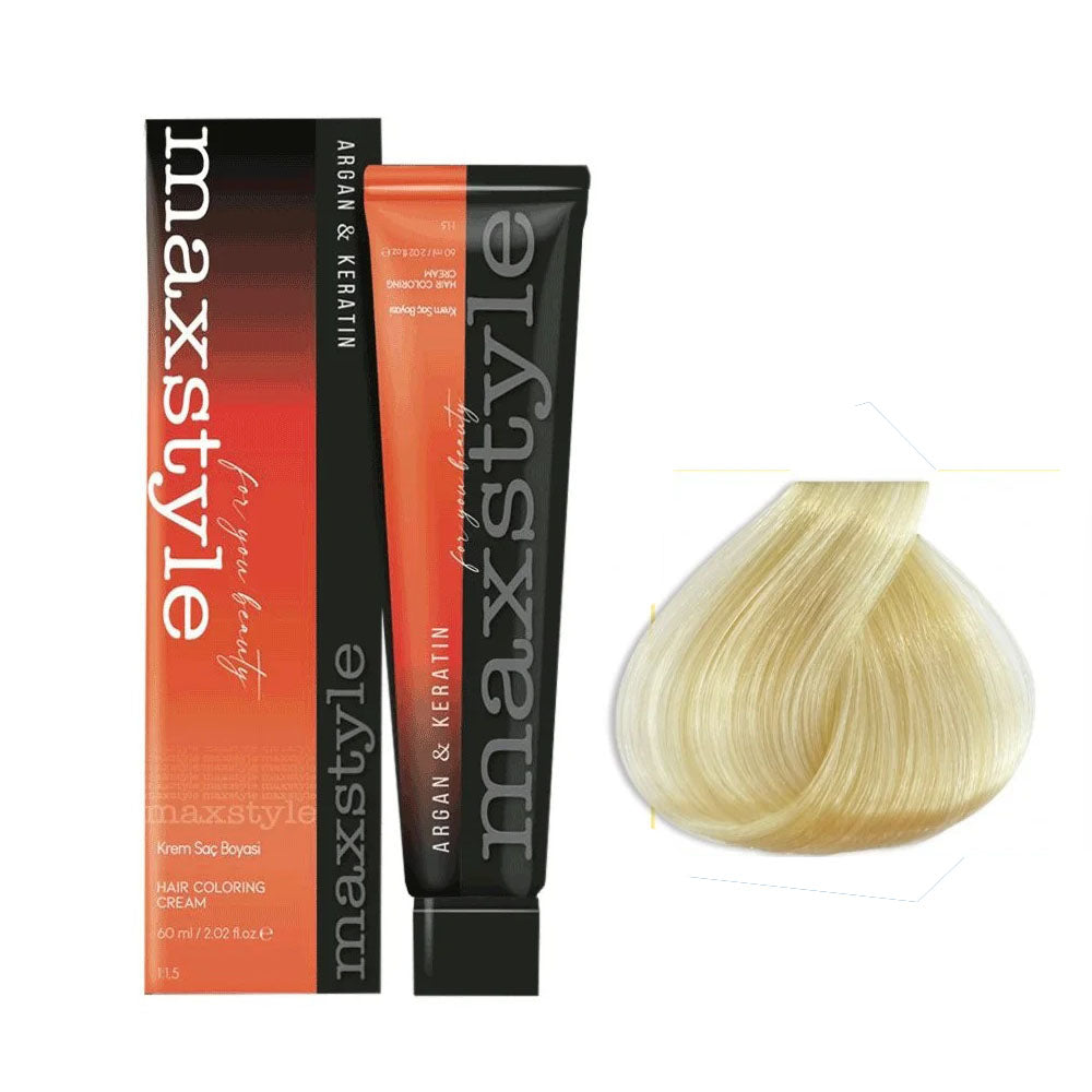 Maxstyle Argan Keratin Saç Boyası 900 Süper Açıcı Sarı x 2 Adet