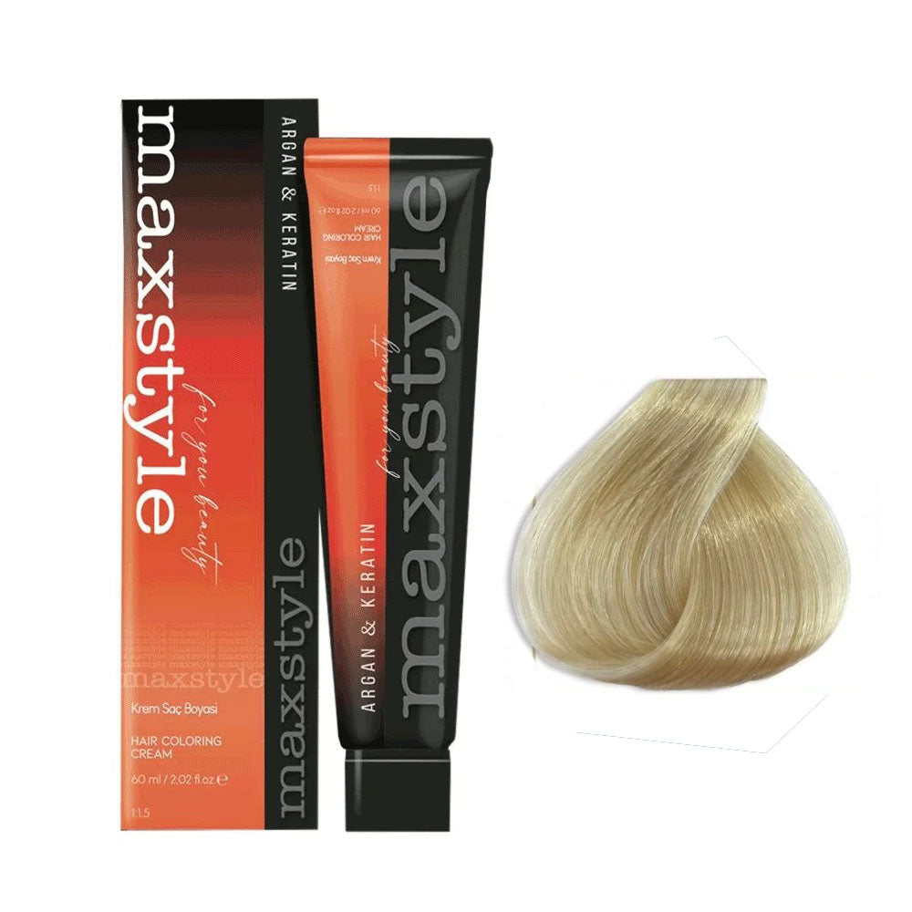 Maxstyle Argan Keratin Saç Boyası 901 Süper Açıcı Küllü Sarı x 2 Adet