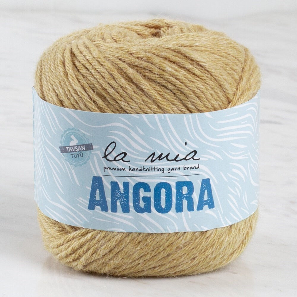 La Mia Angora 50gr Bej El Örgü İpi - L132 - 33807