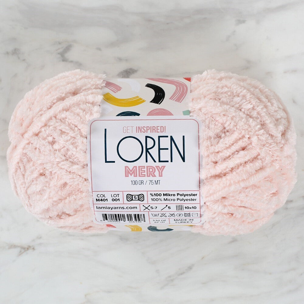 Loren Mery Pudra Pembesi El Örgü İpi - M401 - 34309