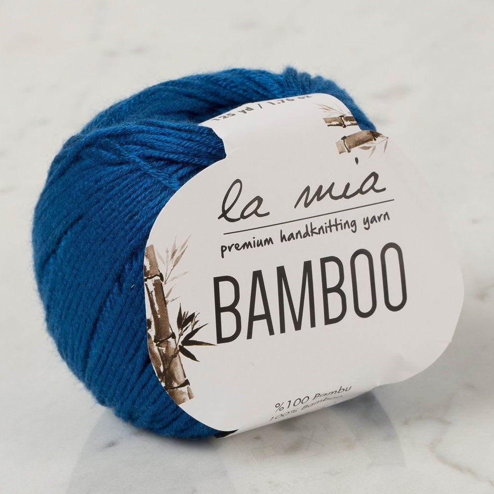 La Mia Bamboo Lacivert El Örgü İpi - L196 - 33856