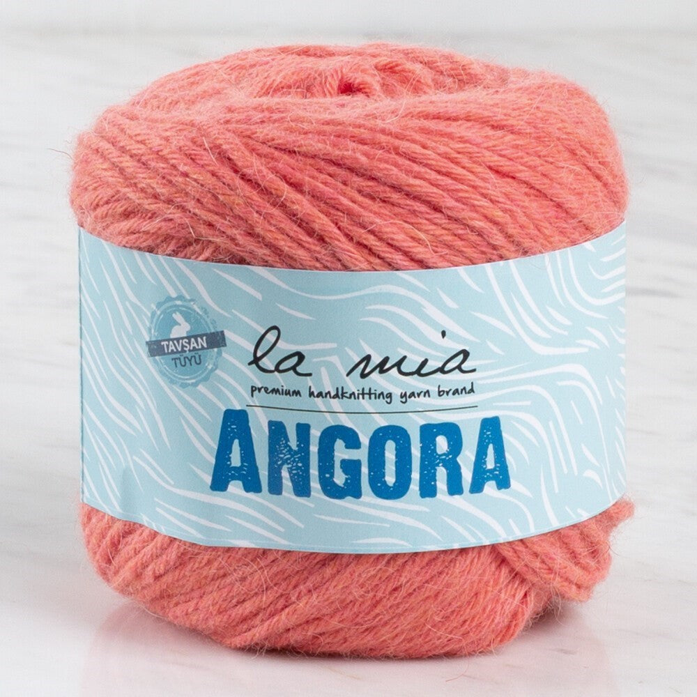 La Mia Angora 50gr Turuncu El Örgü İpi - L126 - 33798