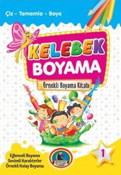 Kelebek Boyama Kitabı (8 Kitap Takım)  (4022)