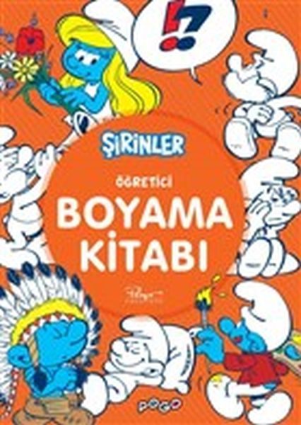 Öğretici Boyama Kitabı - Şirinler  (4022)