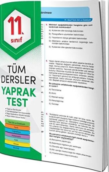 11. Sınıf Tüm Dersler Yaprak Test  (4022)