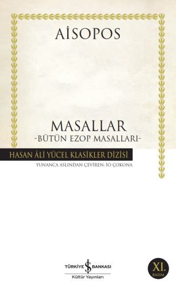 Masallar - Bütün Ezop Masalları - Hasan Ali Yücel Klasikleri  (4022)