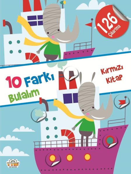 10 Farkı Bulalım-Kırmızı Kitap  (4022)