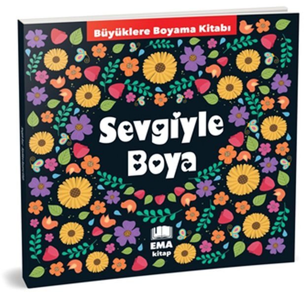 Sevgiyle Boya - Büyüklere Boyama Kitabı  (4022)