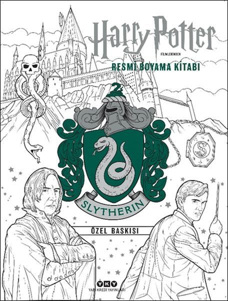 Harry Potter Filmlerinden Resmi Boyama Kitabı – Slytherin Özel Baskısı  (4022)