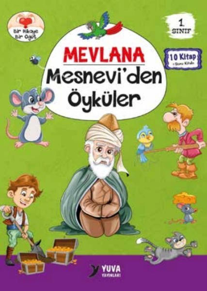 1. Sınıf Mevlana Mesneviden Öyküler (10 Kitaplık Set)  (4022)