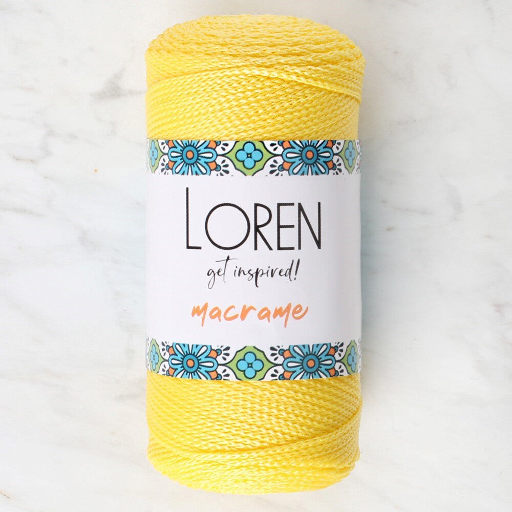 Loren Macrame Sarı El Örgü İpi - RM 055 - 34330