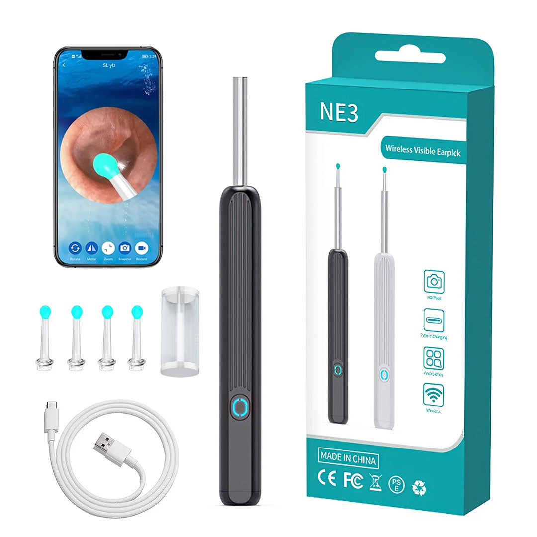 Endoskop Kamerali Kulak Temi̇zleme Ci̇hazi All-in-one Set