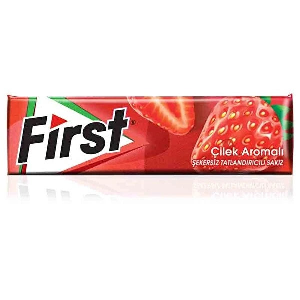 First Stick Çilek Aromalı Sakız x 24 Adet