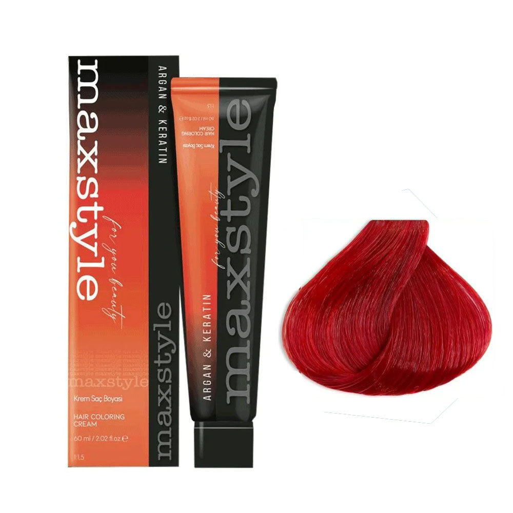 Maxstyle Argan Keratin Saç Boyası Kırmızı x 2 Adet