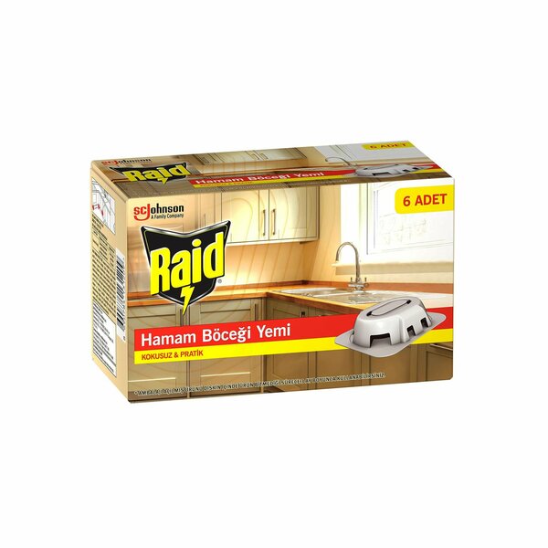 Raid 6 Parça  Hamam Böcek Yemi
