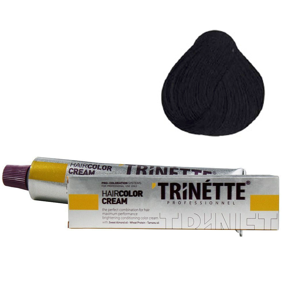 Trinette Tüp Boya 1.1 Mavi Siyah 60 ml x 3 Adet + Sıvı Oksidan 3 Adet