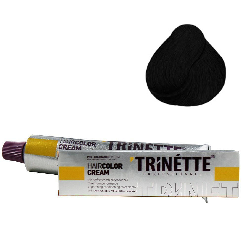 Trinette Tüp Boya 1 Siyah 60 ml x 3 Adet + Sıvı Oksidan 3 Adet