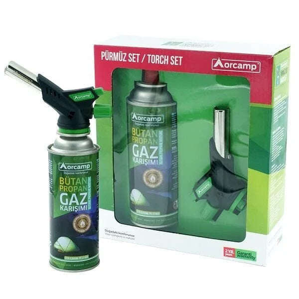 Turbo Torch Pürmüz Çakmak Ve Kartuş Set