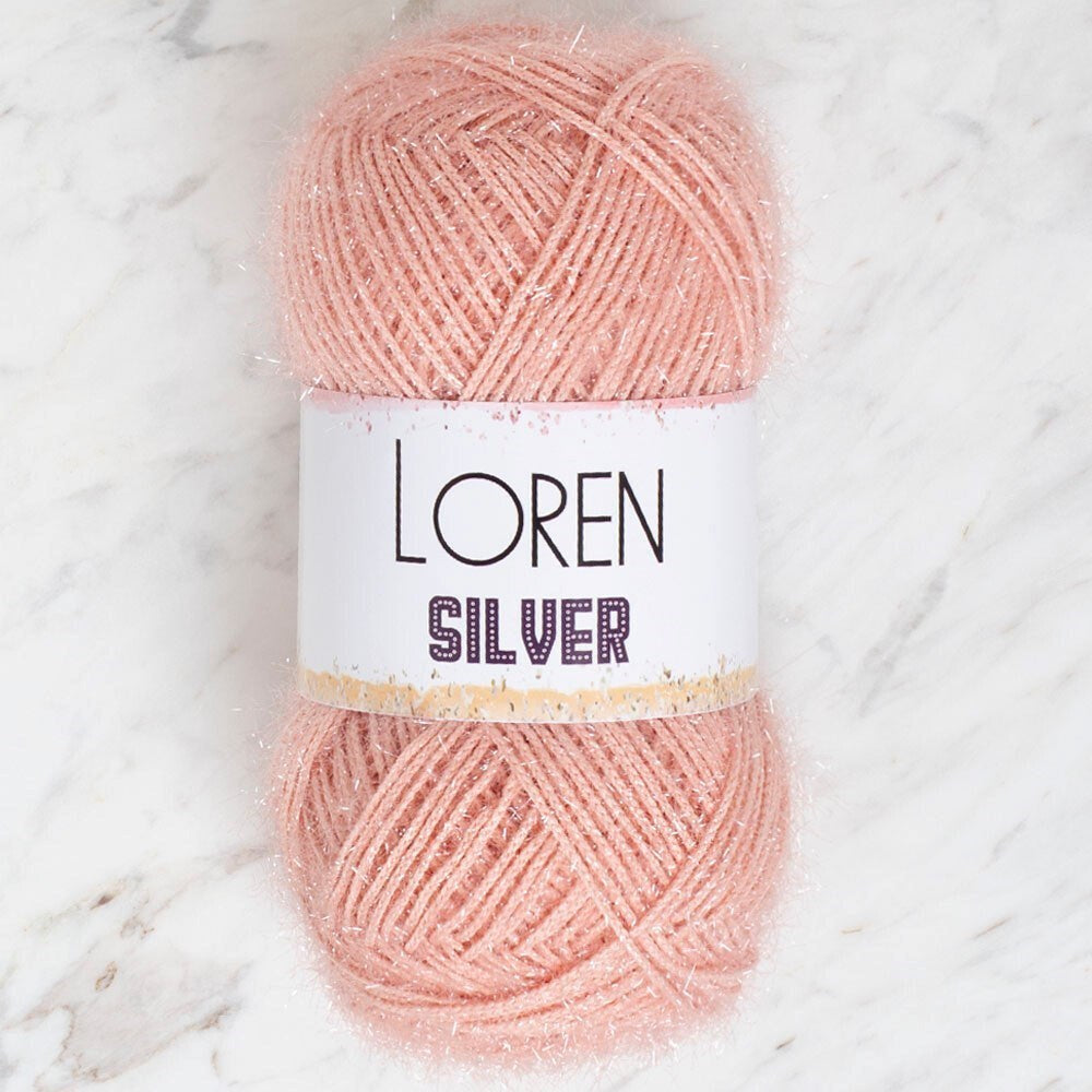 Loren Silver Pudra Pembe El Örgü İpi - RS0040 - 34079