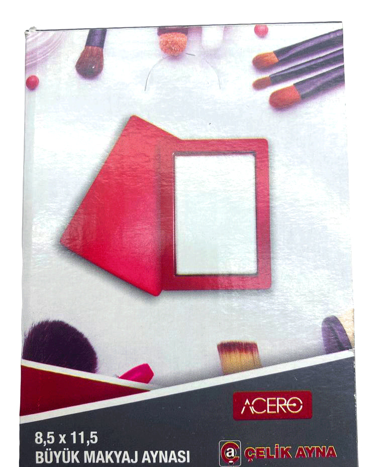 Acero Büyük Makyaj Cep Aynasi 8,5x11,5cm