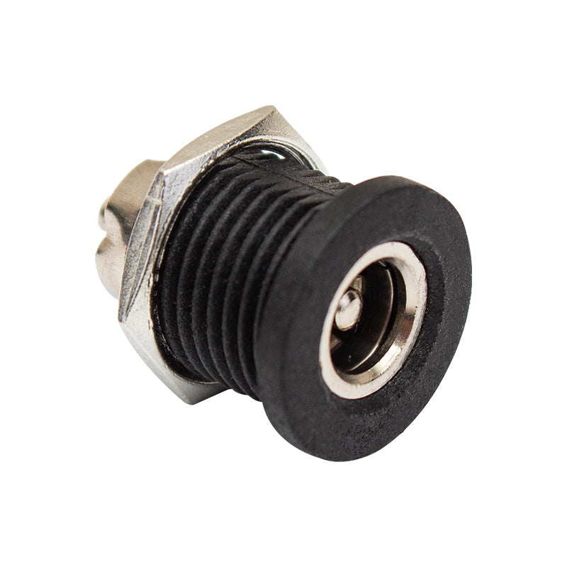 Adaptör Fi̇şi̇ İçi̇ Metal 12mm Yuvarlak Somunlu Dc şase 2.1mm