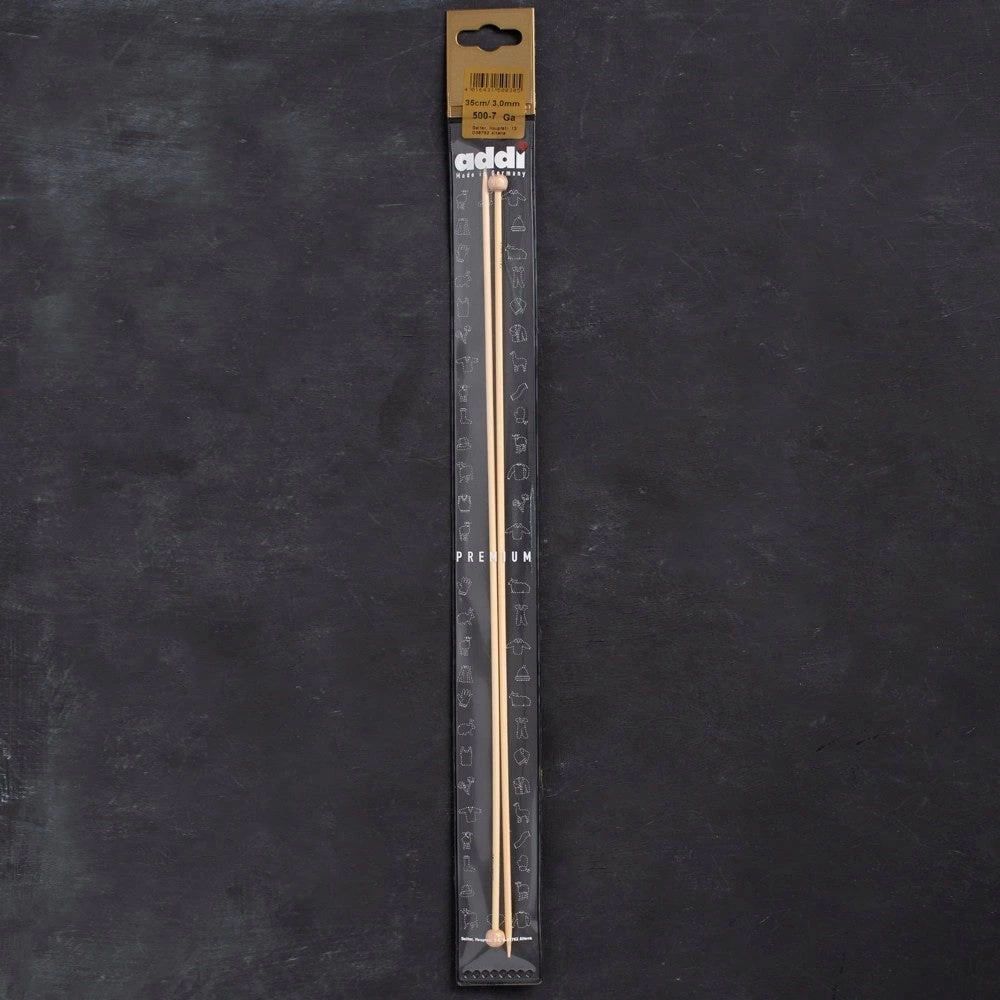 Addi Bambus 3mm 35cm Bambu Örgü Şişi - 500-7