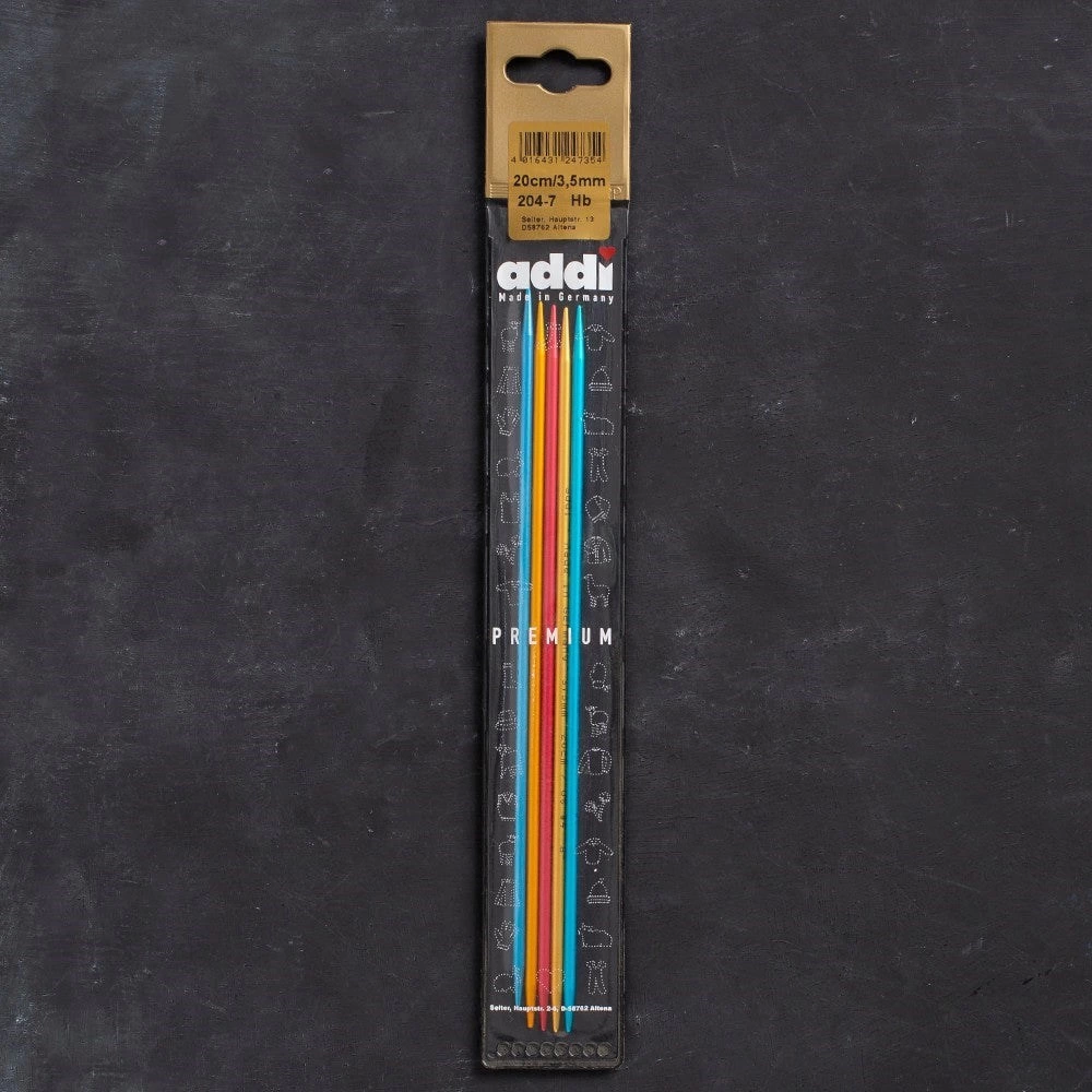 Addi Colibri 3,5mm 20cm Renkli Çorap Şişi - 204-7