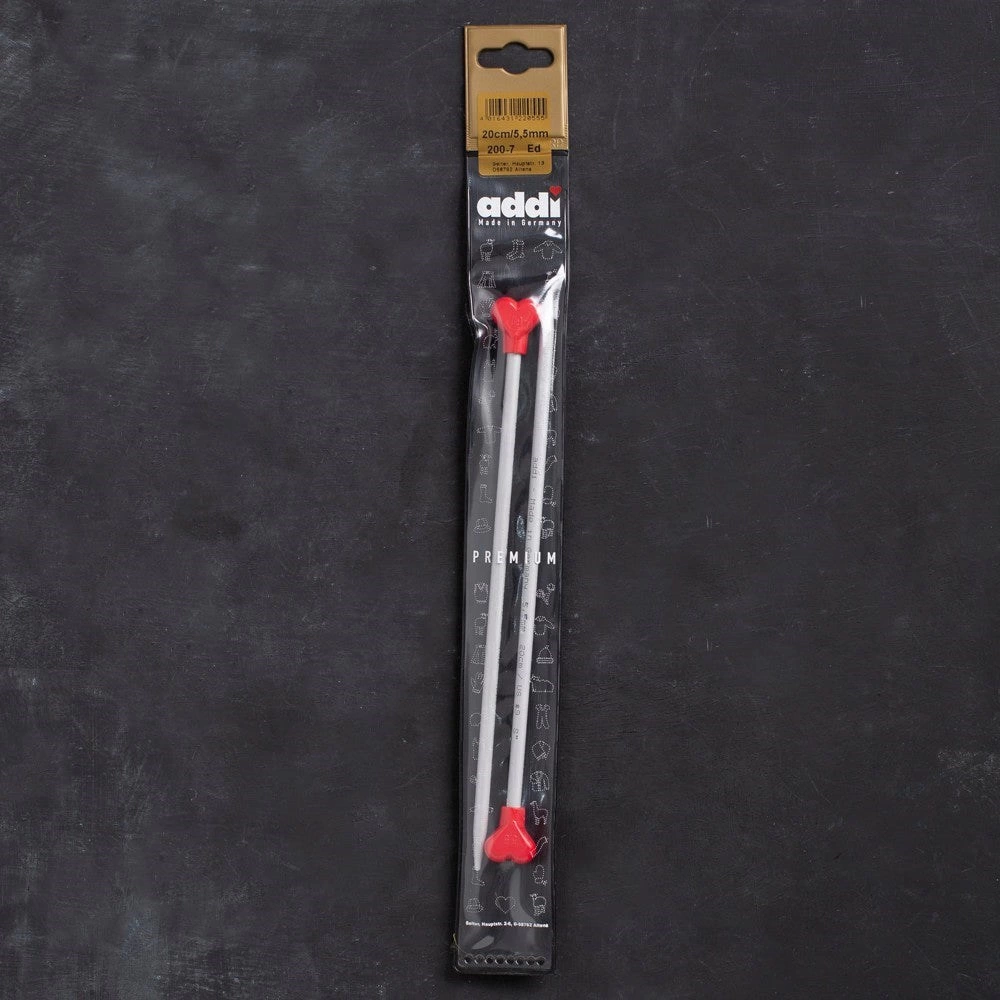 Addi Kalpli 5,5mm 20cm Klasik Alüminyum Örgü Şişi