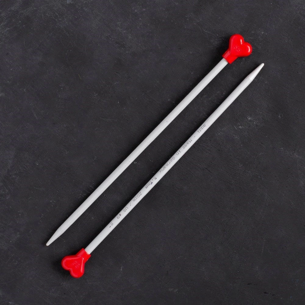 Addi Kalpli 5,5mm 20cm Klasik Alüminyum Örgü Şişi