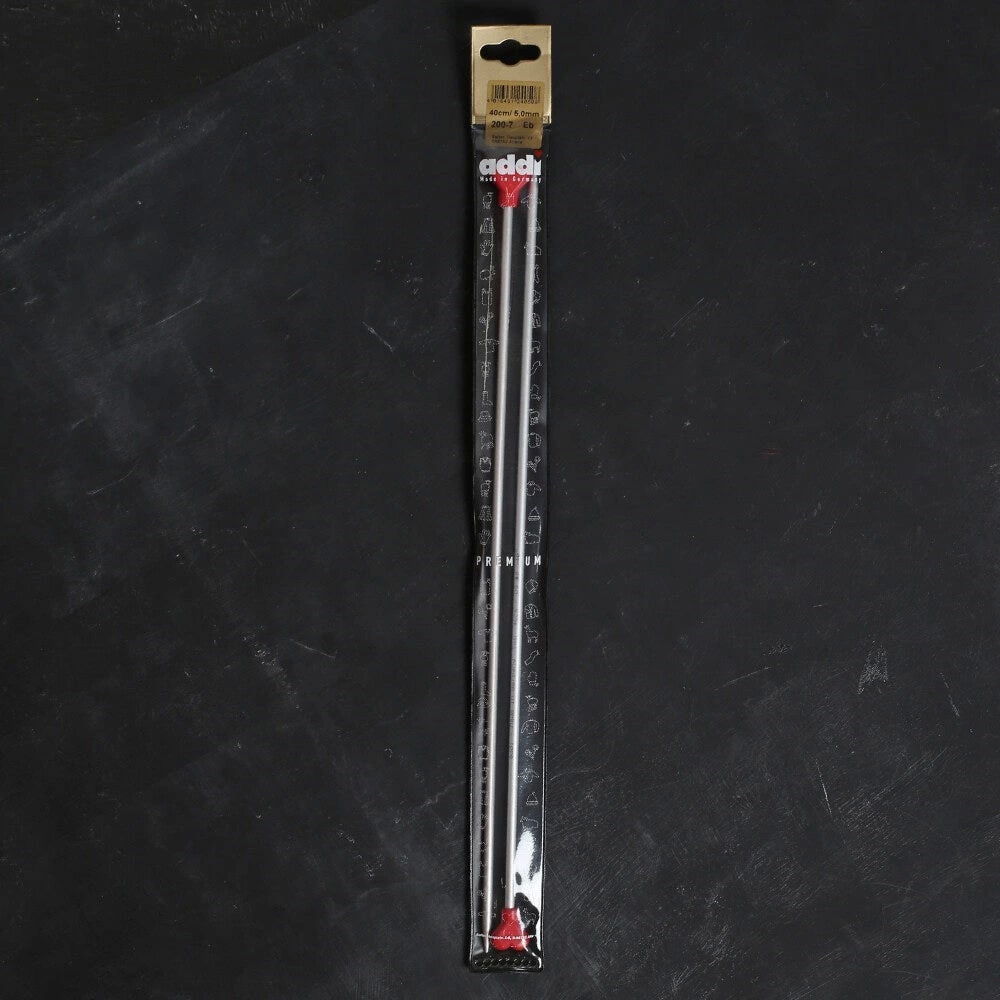 ADDI KALPLİ 5MM 40CM KLASİK ALÜMİNYUM ÖRGÜ ŞİŞİ -