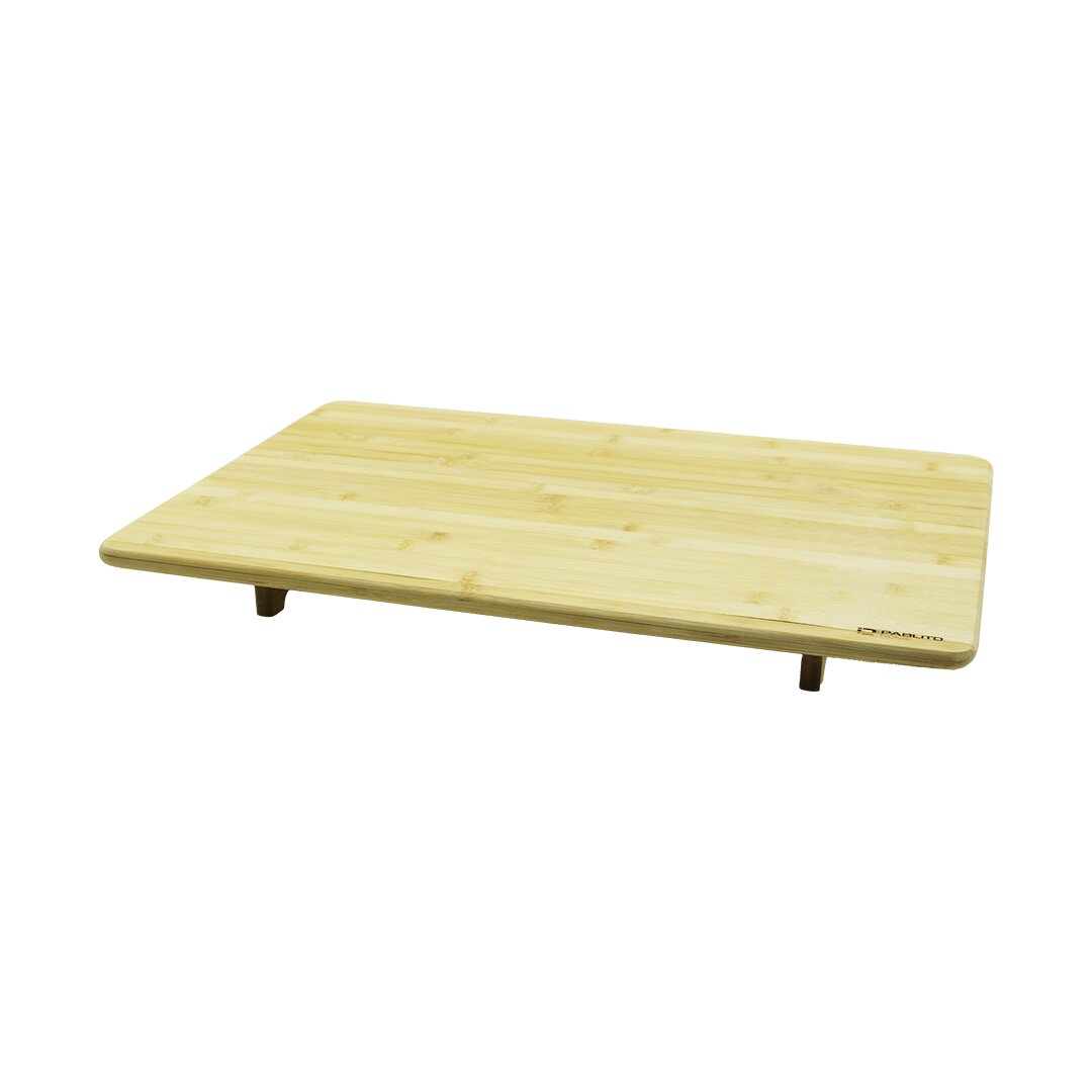 Ahşap Bambu Kesme Tahtasi Kesi̇m Panosu  Ayakli Sofra  40x60x7cm