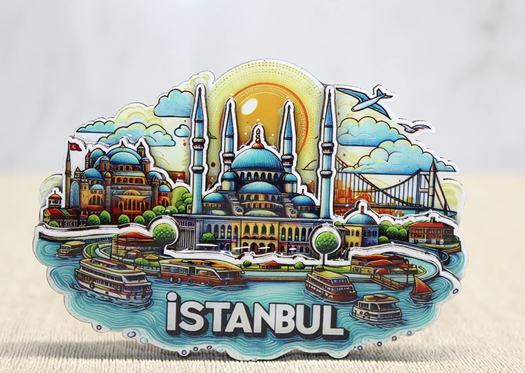 Ahşap İstanbul Temalı Magnet Alk4598