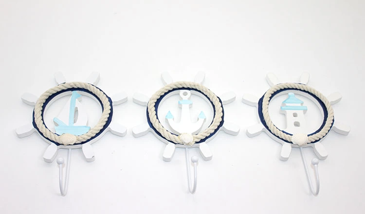 Ahşap Marin Dümenli Askılık Alk2476