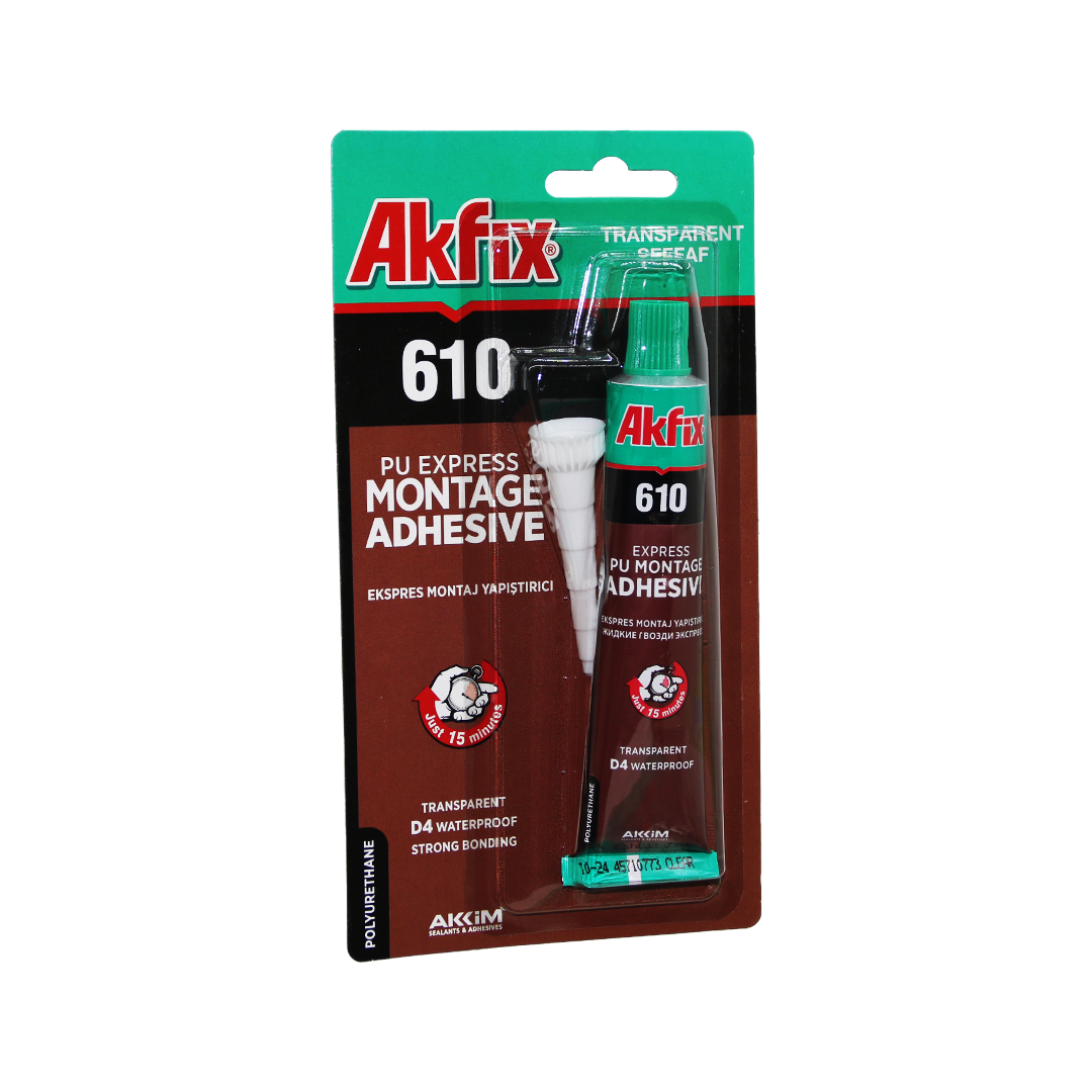 Akfi̇x-610 şeffaf 50ml Ekspres Montaj Yapiştirici