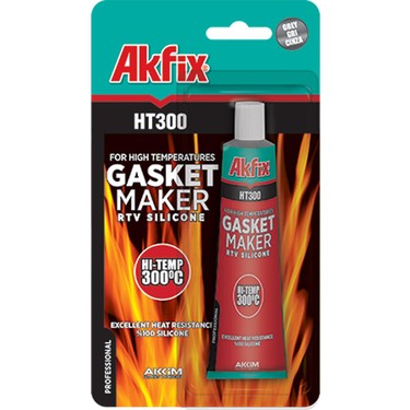 Akfi̇x Ht-300 Sa-215 Gasket Maker Kirmizi Sivi Conta Yüksek Isiya Dayanikli 50ml