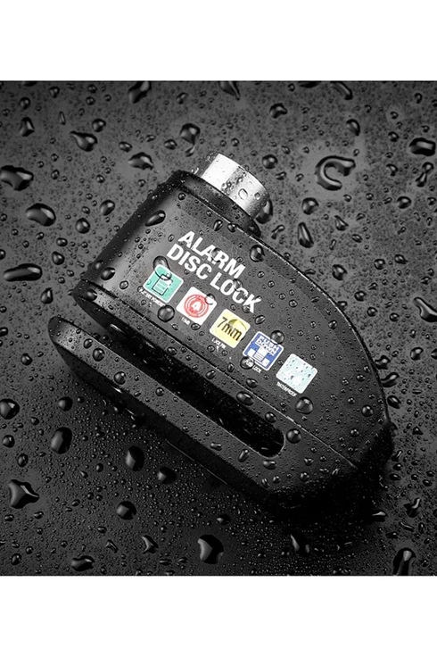 Alarmlı Disk Kilidi Motorsiklet Scooter Bisiklet Sesli Alarm 110 Desibel Yüksek Ses