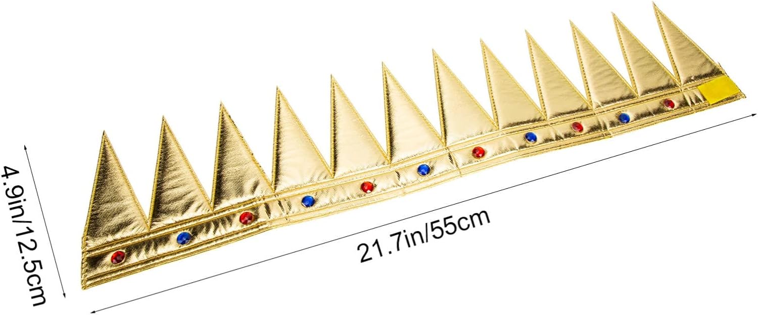 Altın Renk Eva Yumuşak Kral Kraliyet Tacı Yetişkin Çocuk Uyumlu 55 cm (4620)