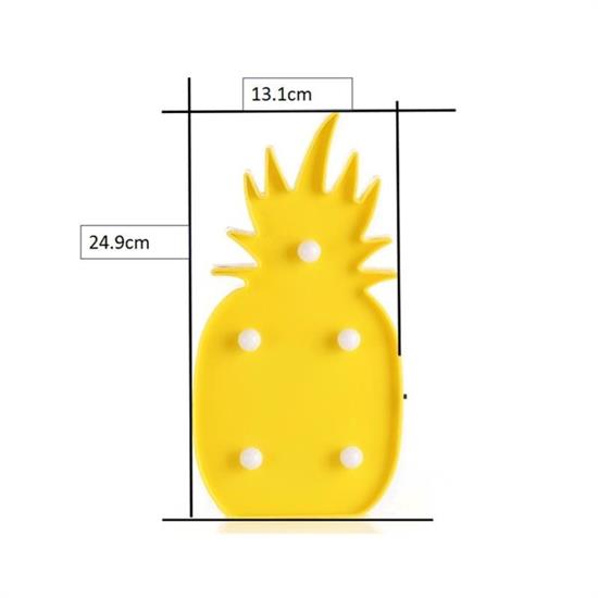 Ananas Şeklinde Ledli Dekoratif Eğlenceli Çocuk Gece Lambası (4620)