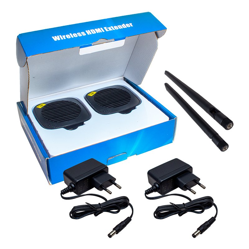 Antenli̇ Hdmi Kablosuz Extender 50 Metre Uzatici